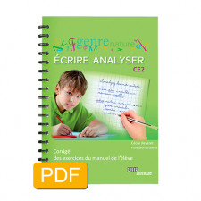 Matière : Écrire Analyser. Titre : Écrire Analyser CE2 - CORRIGÉ - Format PDF
