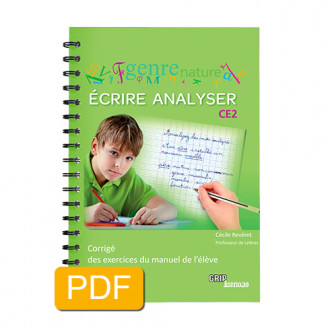 Titre : Écrire Analyser CE2 - CORRIGÉ - Format PDF