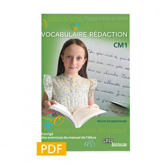 Titre : Vocabulaire Rédaction CM1 - Livre du maître - Corrigés FORMAT PDF
